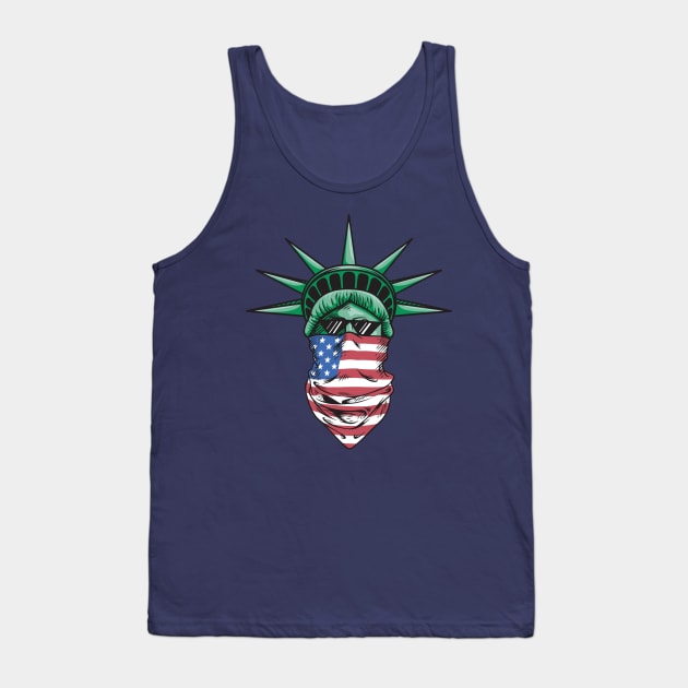 Urban Liberty USA Flag Tank Top by Mako Design 